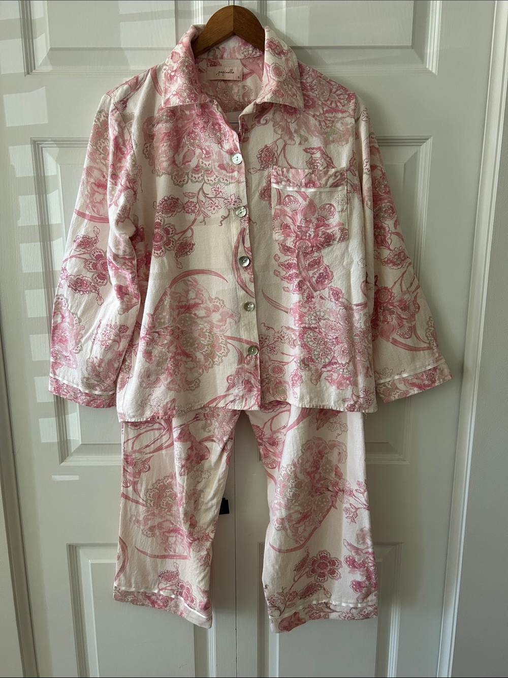 Papinelle Pink Paisley Pajama Set Sz S